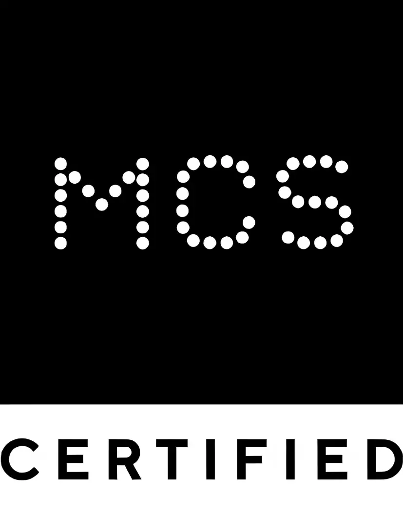 <a target="_blank" href="https://mcscertified.com/">Fully MCS compliant installation</a>